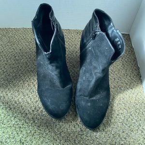 Black heeled booties - 8.5